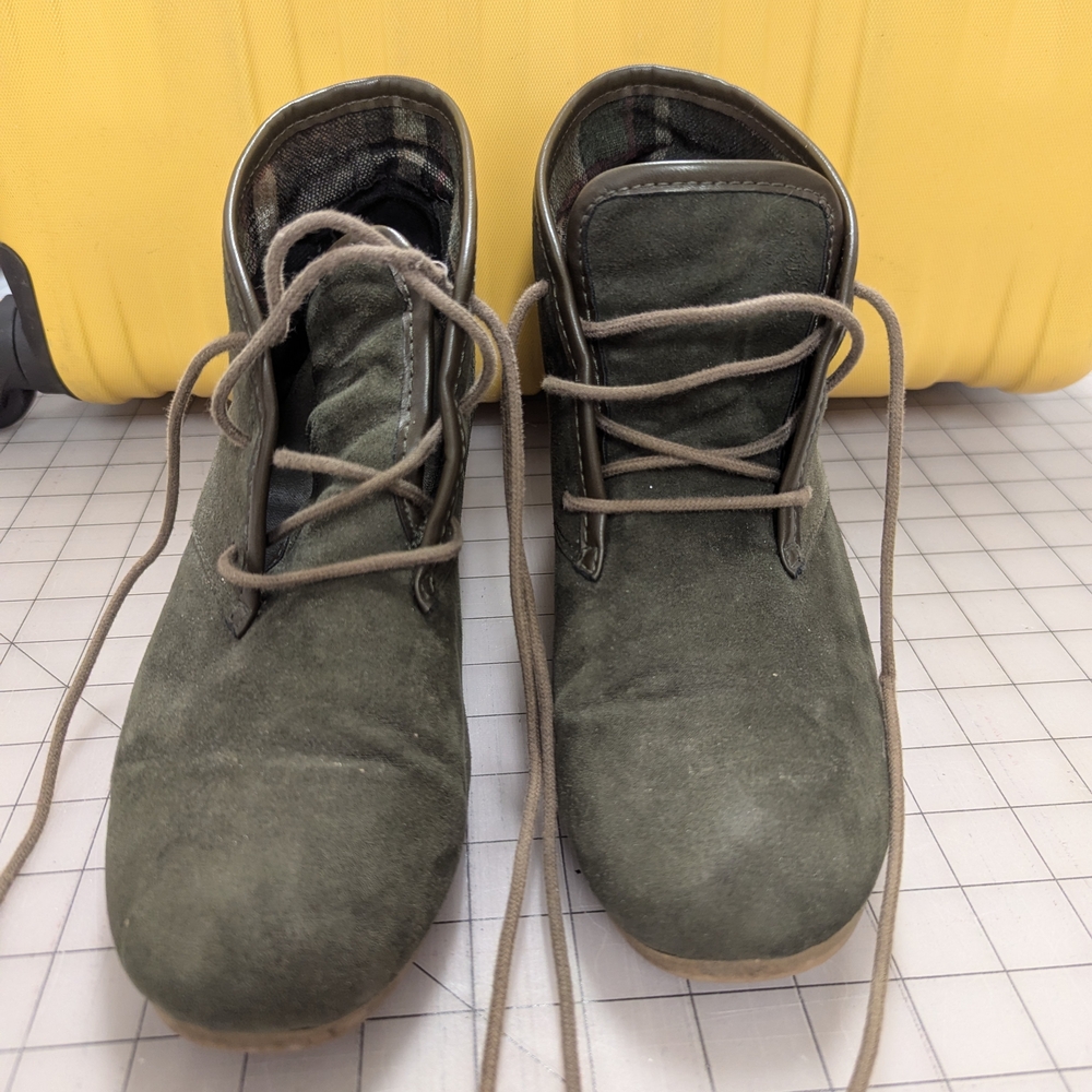 Olive Suede Chukka Boots for Men